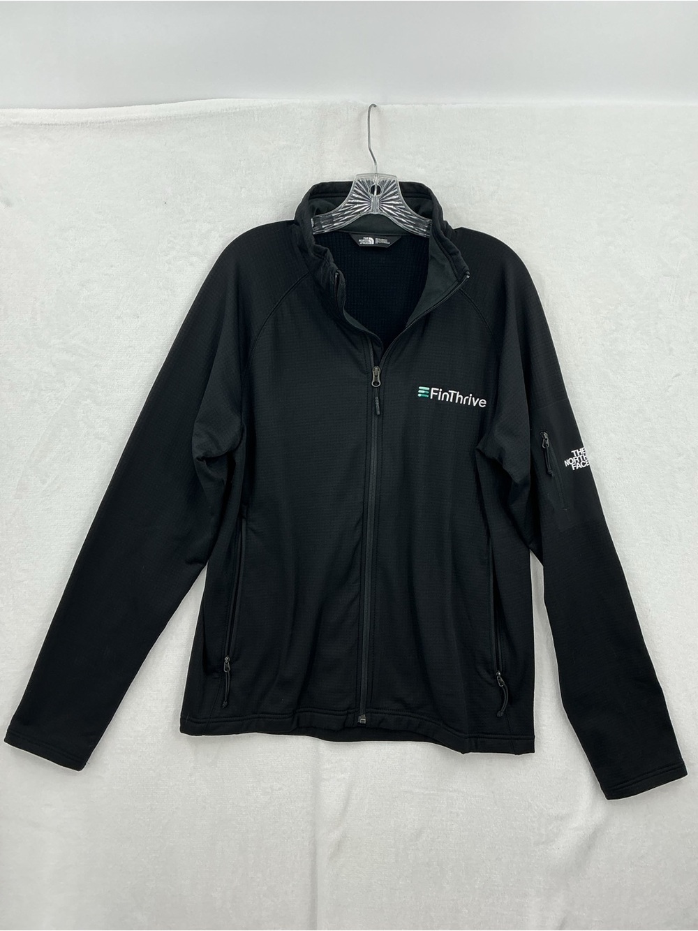 The North Face Black Textured Fleece Jacket 871
